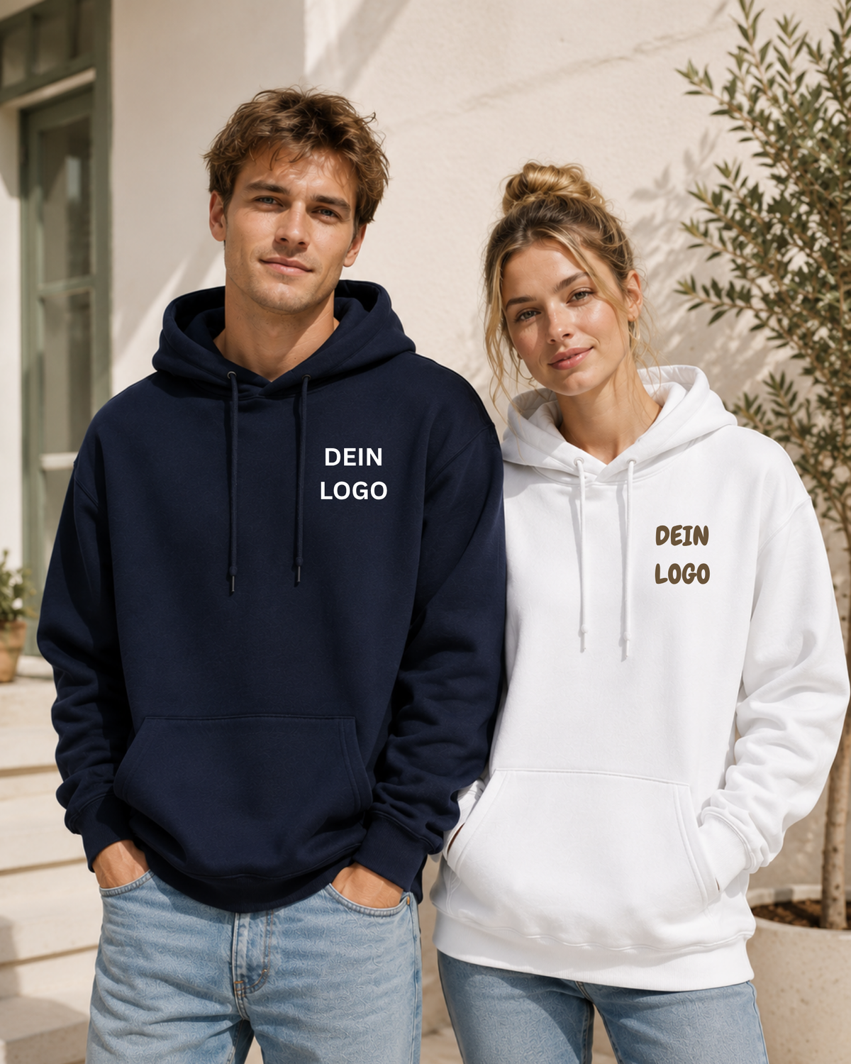 Premium Kapuzen Sweater Unisex | 300g/m², 70% Baumwolle | FOL